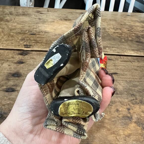 Possible Dreams-Caroler - Blue Jacket with Checkered Skirt (Female) #713337 - Picture 4 of 9